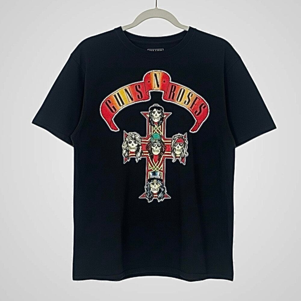 Guns N' Roses 2021 Tour Black Short Sleeve Graphic Tee